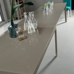 Viadurini Living Ausziehbare Esstische-Esstisch ausziehbar auf 380 cm aus Glas und Metall 16 Sitzplätze - Fiorentino