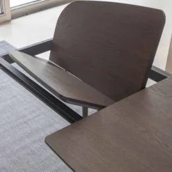 Viadurini Living Ausziehbare Esstische-Esstisch ausziehbar bis 170 cm aus furniertem Holz - Nutello