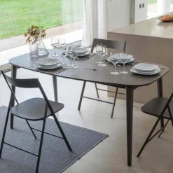 Viadurini Living Ausziehbare Esstische-Esstisch ausziehbar bis 170 cm aus furniertem Holz - Nutello