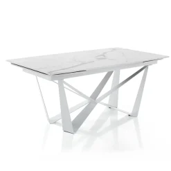 Viadurini Living Ausziehbare Esstische-Esstisch ausziehbar bis 240 cm aus Keramik in Marmoroptik - Poseidon