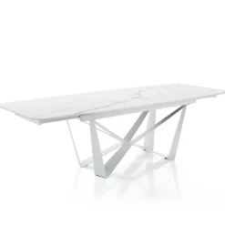 Viadurini Living Ausziehbare Esstische-Esstisch ausziehbar bis 240 cm aus Keramik in Marmoroptik - Poseidon