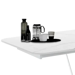 Viadurini Living Ausziehbare Esstische-Esstisch ausziehbar bis 240 cm aus Keramik in Marmoroptik - Poseidon