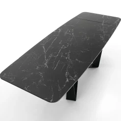 Viadurini Living Ausziehbare Esstische-Esstisch ausziehbar bis 240 cm aus Keramik in Marmoroptik - Poseidon