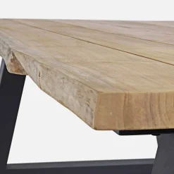 Viadurini in the Garden Gartentische Aus Teakholz-Esstisch für den Außenbereich aus Teak und Aluminium, Homemotion - Rolando