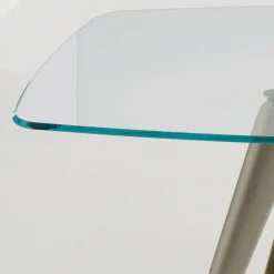 Viadurini Living Esstische-Esstisch Glasplatte und Polyurethanbeine 2 Größen - Stalto