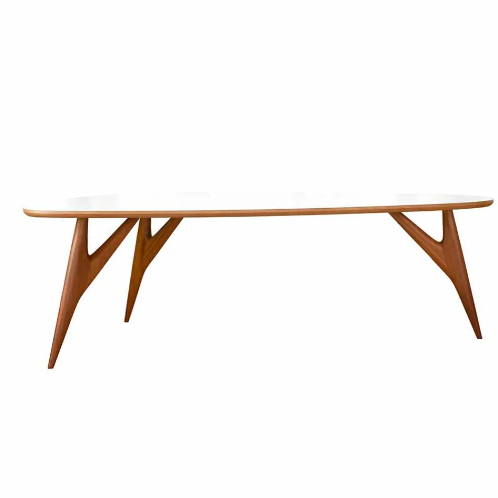 Viadurini Living Esstische Nach Mass|Esstische-Esstisch, handgefertigt, aus HPL und massivem Mahagoni Made in Italy - Eiche