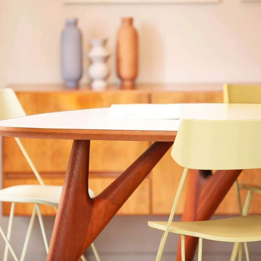 Viadurini Living Esstische Nach Mass|Esstische-Esstisch, handgefertigt, aus HPL und massivem Mahagoni Made in Italy - Eiche