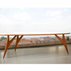 Viadurini Living Esstische Nach Mass|Esstische-Esstisch, handgefertigt, aus HPL und massivem Mahagoni Made in Italy - Eiche