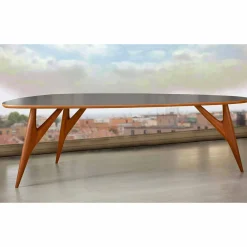 Viadurini Living Esstische Nach Mass|Esstische-Esstisch, handgefertigt, aus HPL und massivem Mahagoni Made in Italy - Eiche