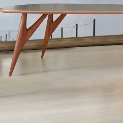 Viadurini Living Esstische Nach Mass|Esstische-Esstisch, handgefertigt, aus HPL und massivem Mahagoni Made in Italy - Eiche