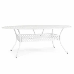 Viadurini in the Garden Gartentische Aus Aluminium-Esstisch im Freien aus weiß oder anthrazit lackiertem Aluminium - schnell