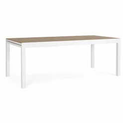 Viadurini in the Garden Gartentische Aus Aluminium|Ausziehbare Gartentische-Esstisch im Freien mit ausziehbarer Platte bis zu 300 cm - Reisetasche