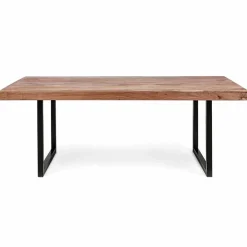 Viadurini Living Esstische-Esstisch im Industriestil aus Holz und Stahl Homemotion - Molino