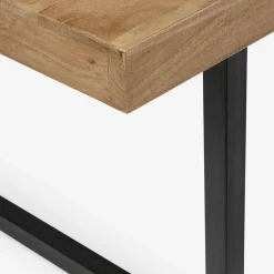 Viadurini Living Esstische-Esstisch im Industriestil aus Holz und Stahl Homemotion - Molino