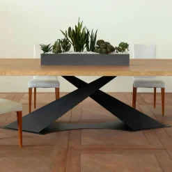 Viadurini Living Esstische Nach Mass|Esstische-Esstisch im modernen Design mit Elliot-Tischplatte aus italienischer Eiche