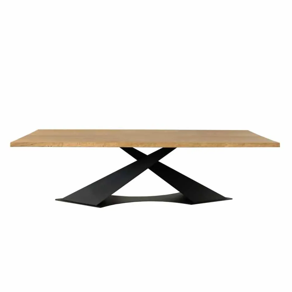 Viadurini Living Esstische Nach Mass|Esstische-Esstisch im modernen Design mit Elliot-Tischplatte aus italienischer Eiche