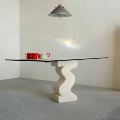 Viadurini Living Esstische Nach Mass|Esstische-Esstisch in modernem Design aus Stein und Kristall Anteros