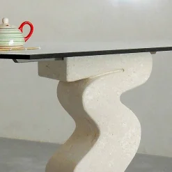 Viadurini Living Esstische Nach Mass|Esstische-Esstisch in modernem Design aus Stein und Kristall Anteros