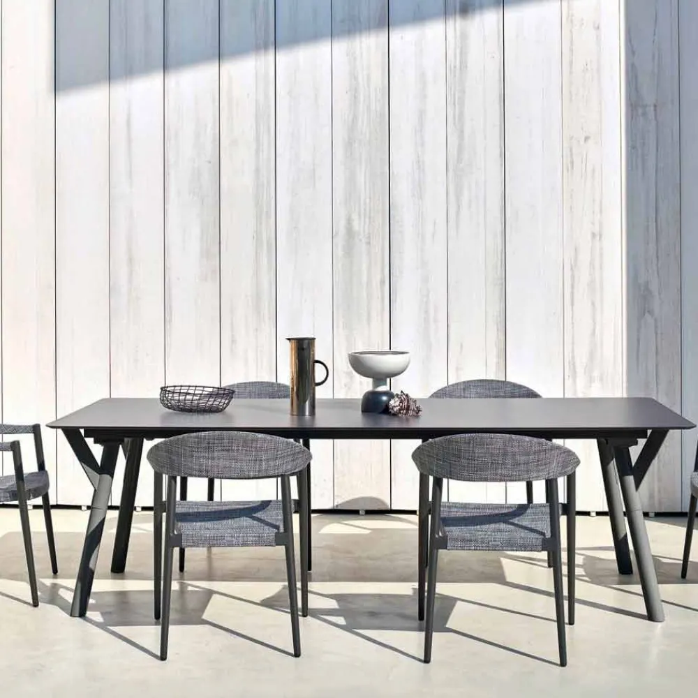 Varaschin Gartentische Fest-Esstisch Indoor und Outdoor H65 cm Link