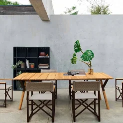 Varaschin Gartentische Aus Teakholz-Esstisch komplett aus Teakholz H75 cm Link