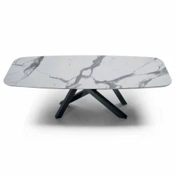 Viadurini Living Esstische-Esstisch mit feiner Keramikplatte, hergestellt in Italien – Settimmio