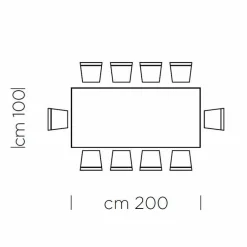 Viadurini Living Esstische-Esstisch mit furnierter Holzplatte, hergestellt in Italien – Settimmio