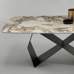 Viadurini Living Esstische-Esstisch mit Keramikplatte in Marmoroptik Made in Italy - Mirco