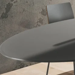 Viadurini Living Esstisch Oval|Esstische-Esstisch mit lackierter Glasplatte Made in Italy, Qualität - Brontolo