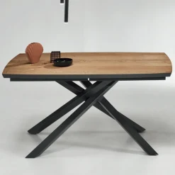 Viadurini Living Esstische-Esstisch mit Platte aus Eichenfurnier Made in Italy - Antonino