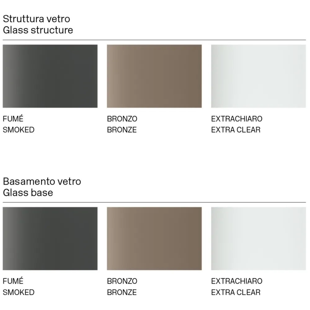 Viadurini Living Esstische Nach Mass|Esstische-Esstisch mit quadratischer Tischplatte und Glasfuß Made in Italy - Tiseo