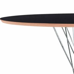 Viadurini Living Runde Tische-Esstisch mit runder Platte aus schwarzem Laminat Made in Italy - Plaza