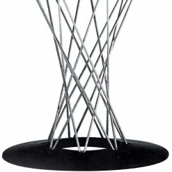 Viadurini Living Runde Tische-Esstisch mit runder Platte aus schwarzem Laminat Made in Italy - Plaza