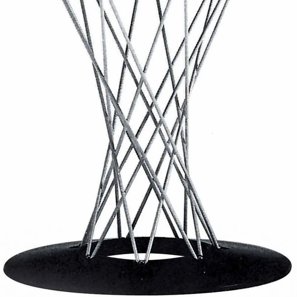 Viadurini Living Runde Tische-Esstisch mit runder Platte aus schwarzem Laminat Made in Italy - Plaza