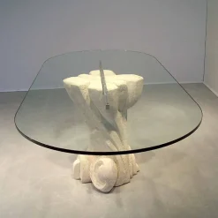 Viadurini Living Esstische Nach Mass|Esstisch Oval-Esstisch oval aus Stein und Kristall in modernem Design Afrodite