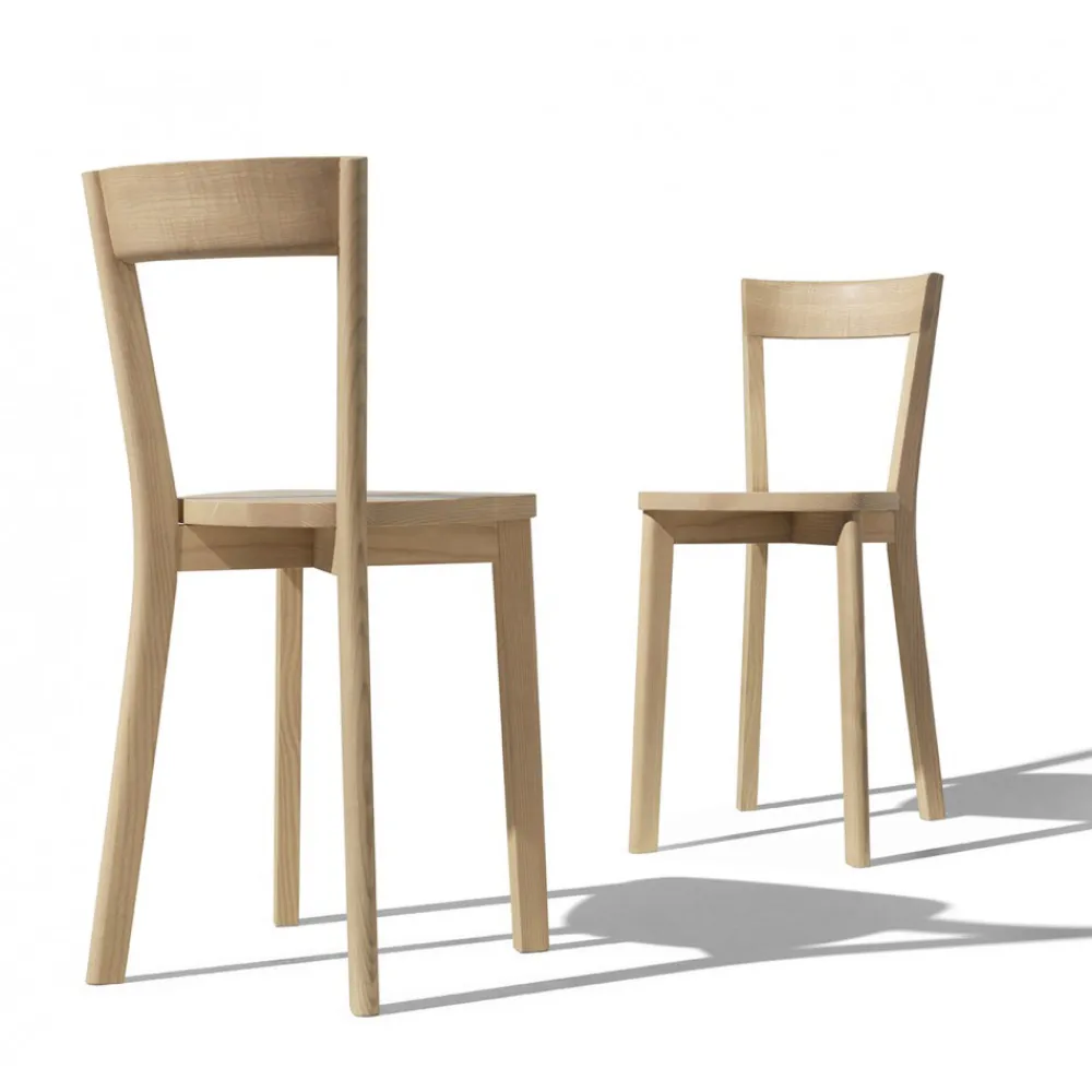 Viadurini Living Klassische Stühle-Esszimmerstuhl aus Esche und Massivholz Made in Italy - Alima
