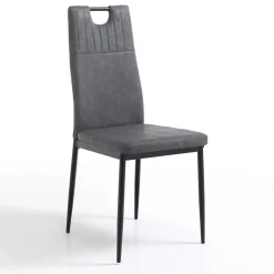 Viadurini Living Moderne Stühle-Esszimmerstuhl aus gealtertem Kunstleder 4 Teile - Cassandra