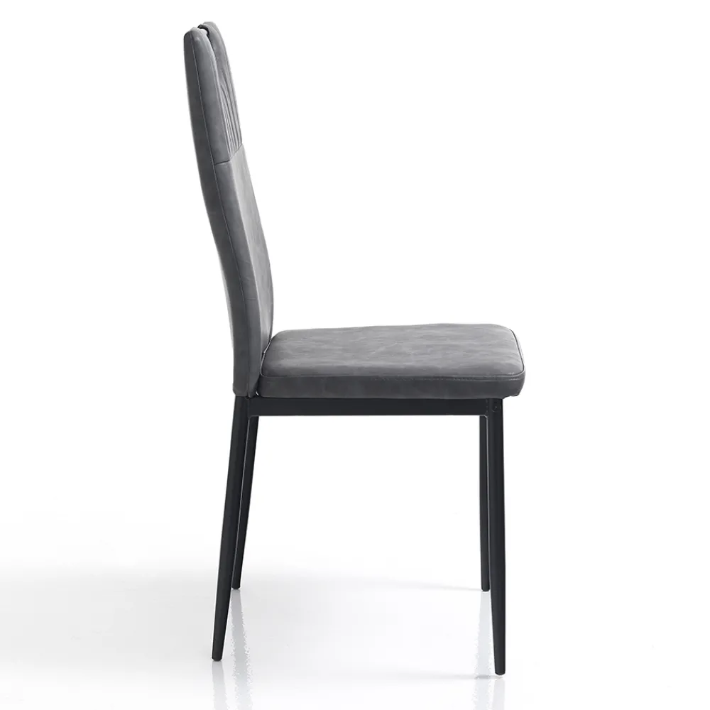 Viadurini Living Moderne Stühle-Esszimmerstuhl aus gealtertem Kunstleder 4 Teile - Cassandra