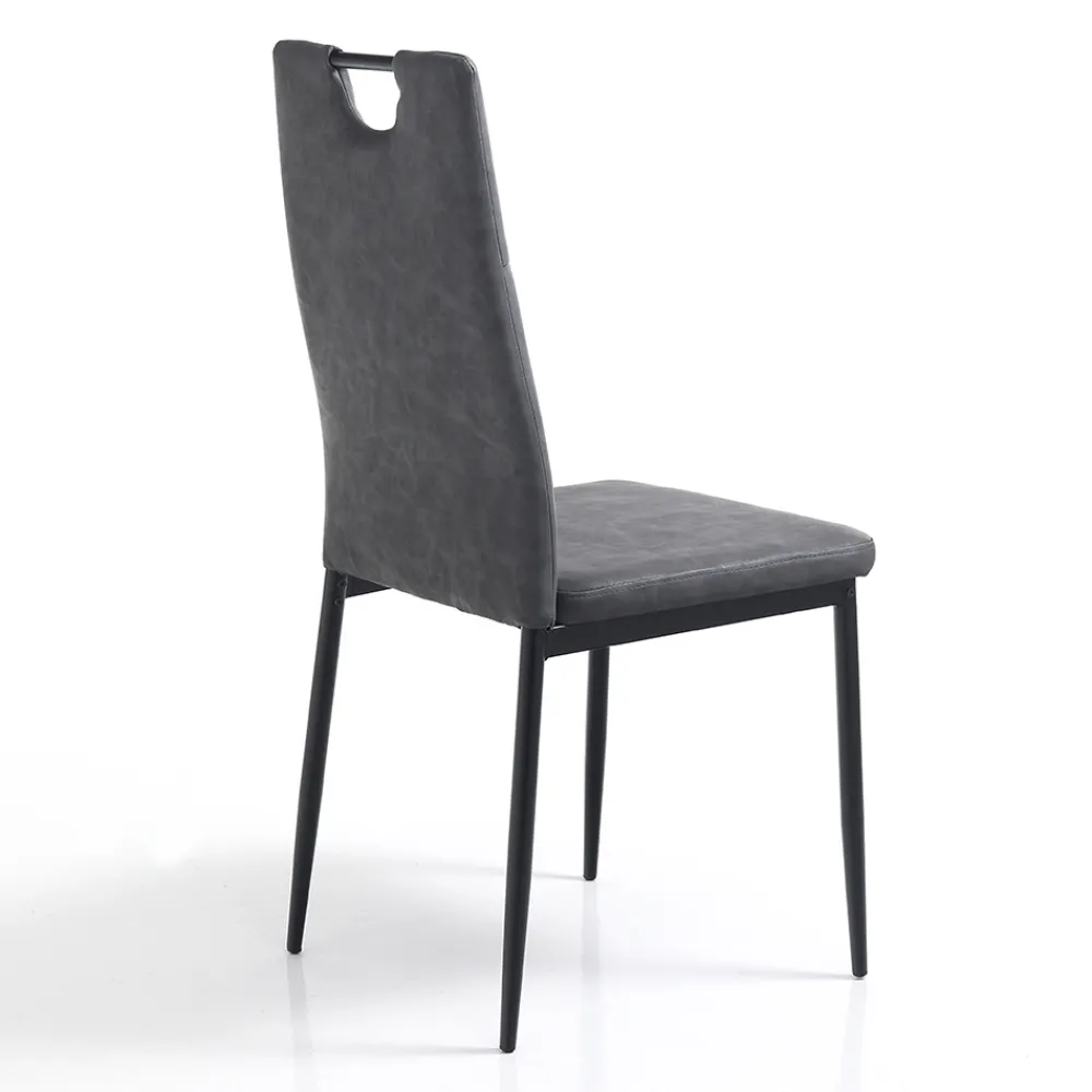 Viadurini Living Moderne Stühle-Esszimmerstuhl aus gealtertem Kunstleder 4 Teile - Cassandra