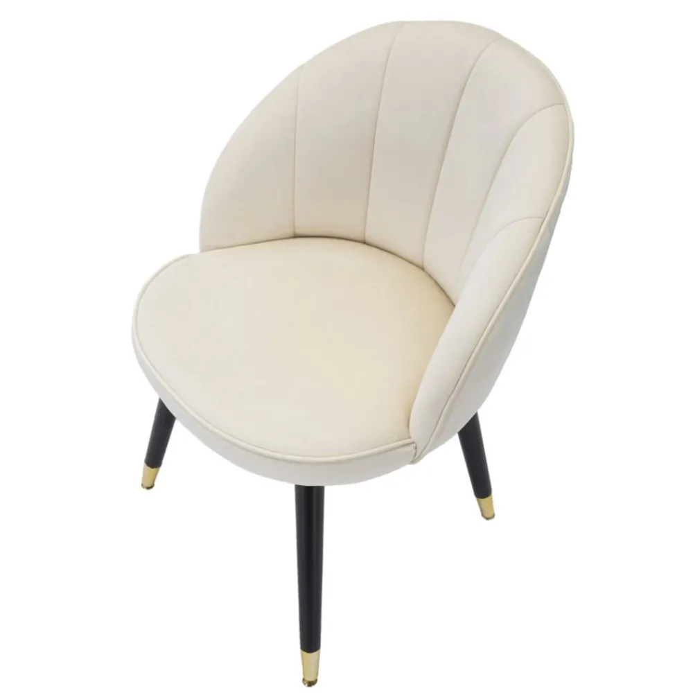 Viadurini Living Moderne Stühle-Esszimmerstuhl aus Holz mit Sitz mit Stoffbezug - Latina