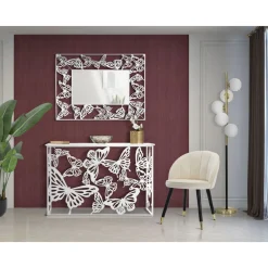 Viadurini Living Moderne Stühle-Esszimmerstuhl aus Holz mit Sitz mit Stoffbezug - Latina