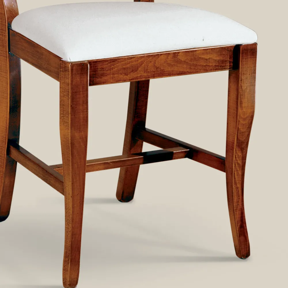 Viadurini Classic Klassische Stühle-Esszimmerstuhl aus Holz und Stoff im klassischen Stil Made in Italy - Helisa