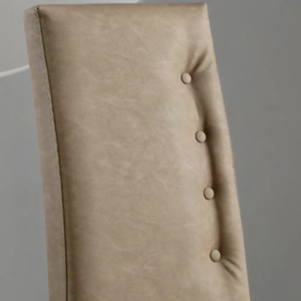 Viadurini Living Moderne Stühle-Esszimmerstuhl aus Ökoleder Nuvolata Made in Italy 2 Stück - Marta