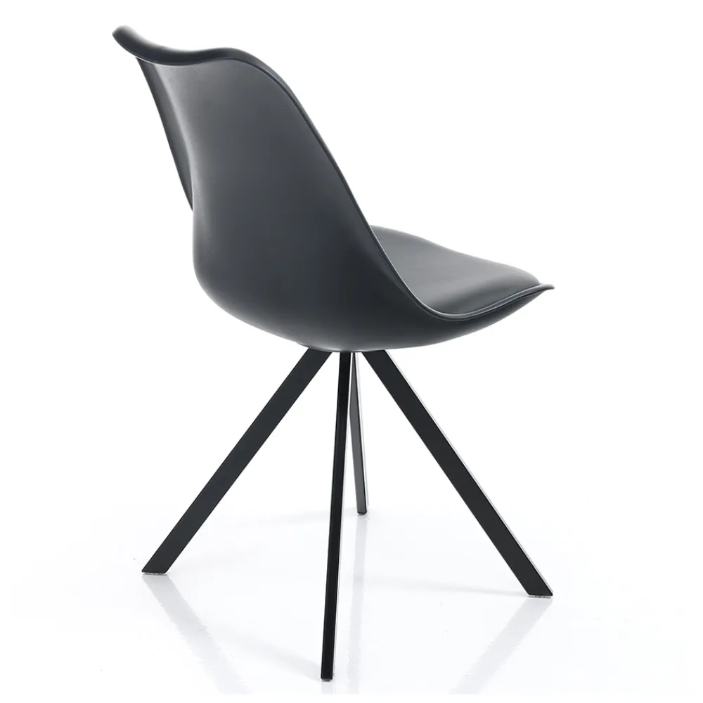 Viadurini Living Moderne Stühle-Esszimmerstuhl aus Kunstleder und Polypropylen 4 Stück - Shakira