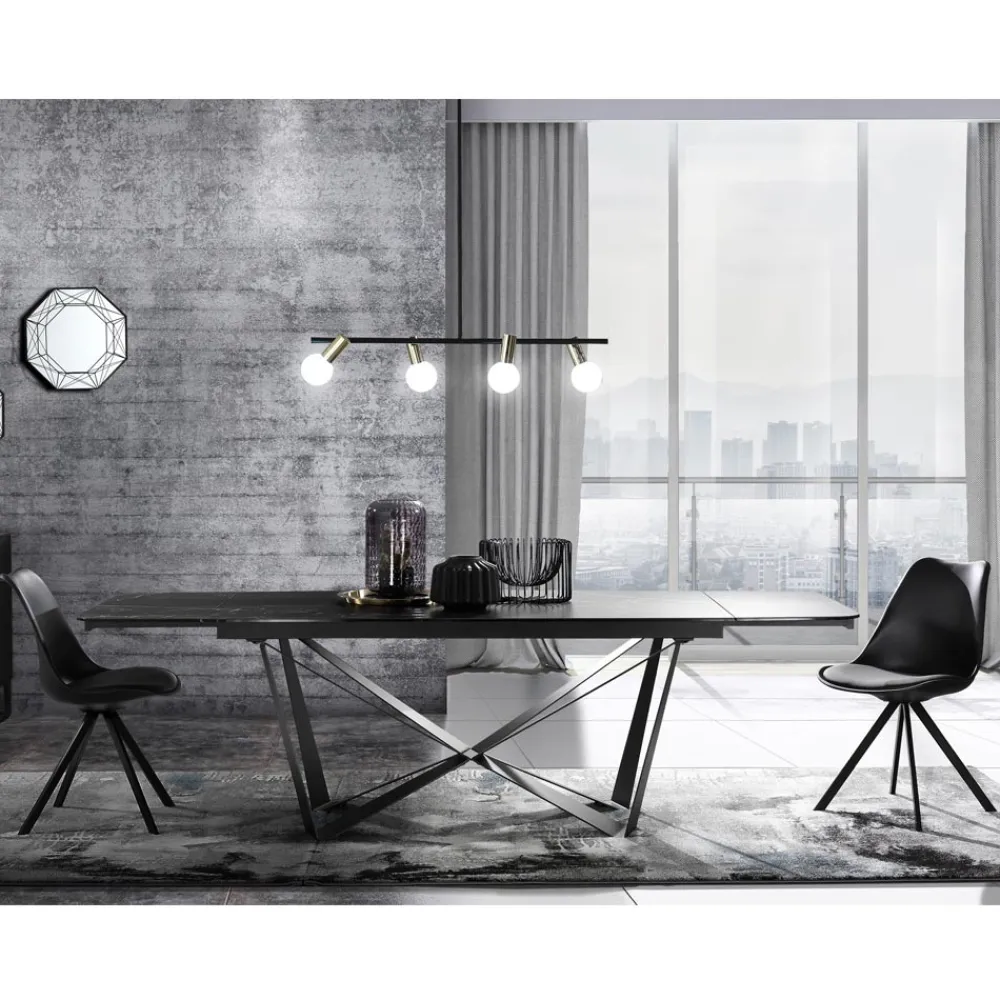 Viadurini Living Moderne Stühle-Esszimmerstuhl aus Kunstleder und Polypropylen 4 Stück - Shakira