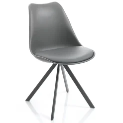 Viadurini Living Moderne Stühle-Esszimmerstuhl aus Kunstleder und Polypropylen 4 Stück - Shakira