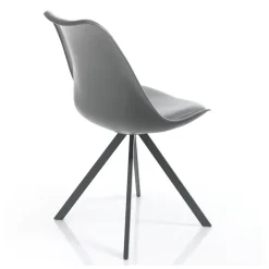 Viadurini Living Moderne Stühle-Esszimmerstuhl aus Kunstleder und Polypropylen 4 Stück - Shakira