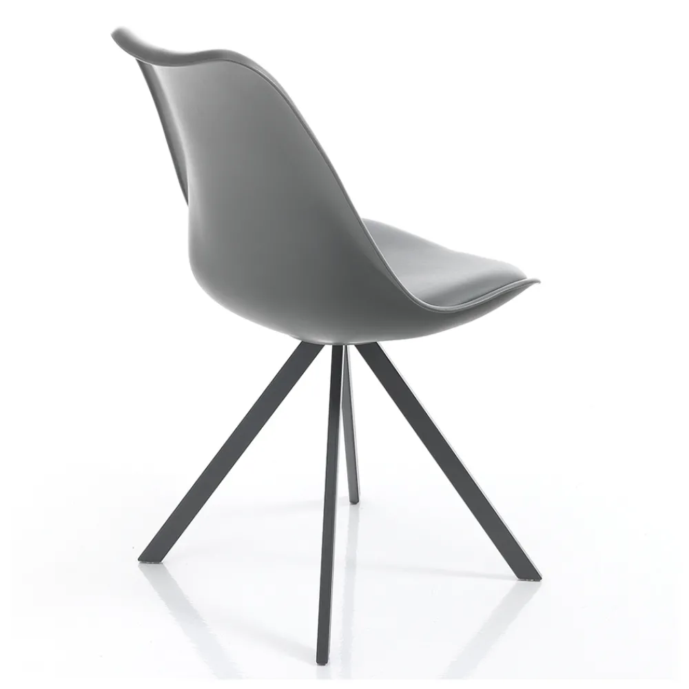 Viadurini Living Moderne Stühle-Esszimmerstuhl aus Kunstleder und Polypropylen 4 Stück - Shakira