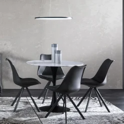 Viadurini Living Moderne Stühle-Esszimmerstuhl aus Kunstleder und Polypropylen 4 Stück - Shakira