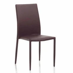 Viadurini Living Moderne Stühle-Esszimmerstuhl aus Kunstleder mit Metallstruktur, 4 Stück - Giola