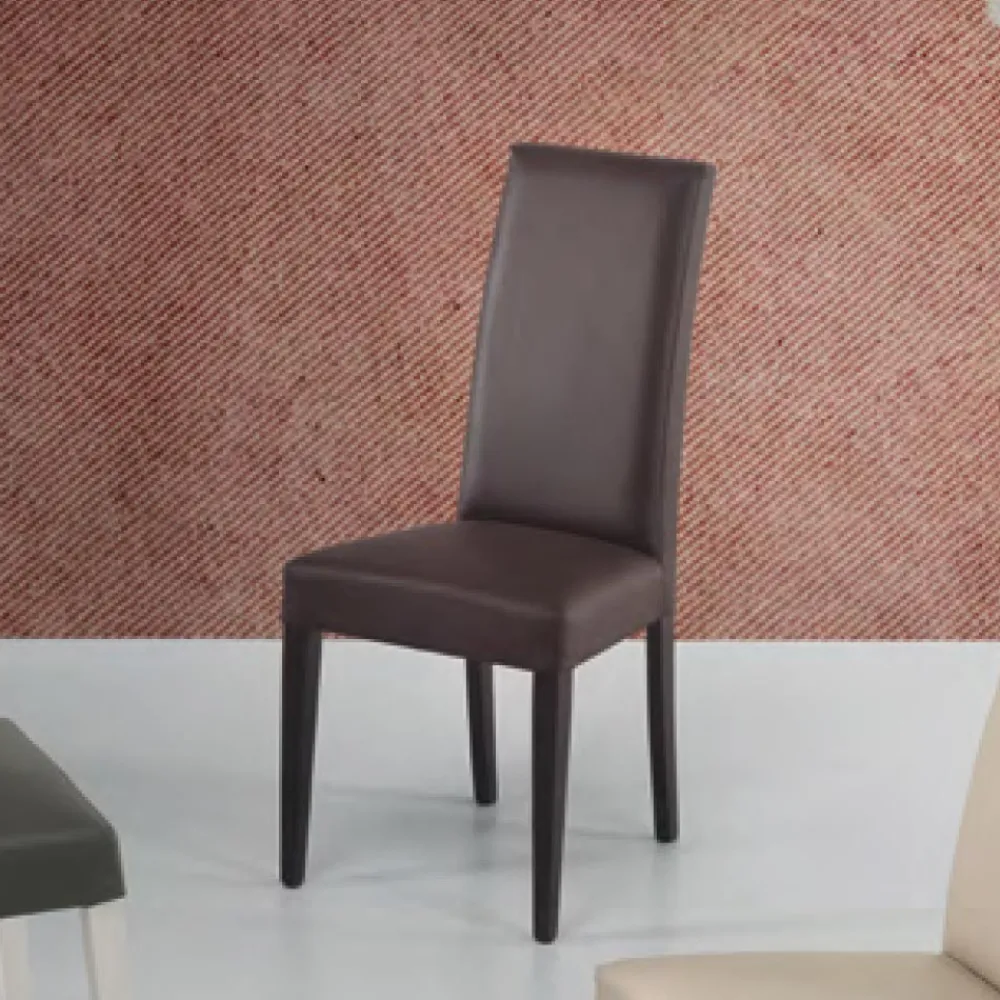 Viadurini Living Moderne Stühle-Esszimmerstuhl aus Kunstleder und Holz Made in Italy 2 Stück - Altera